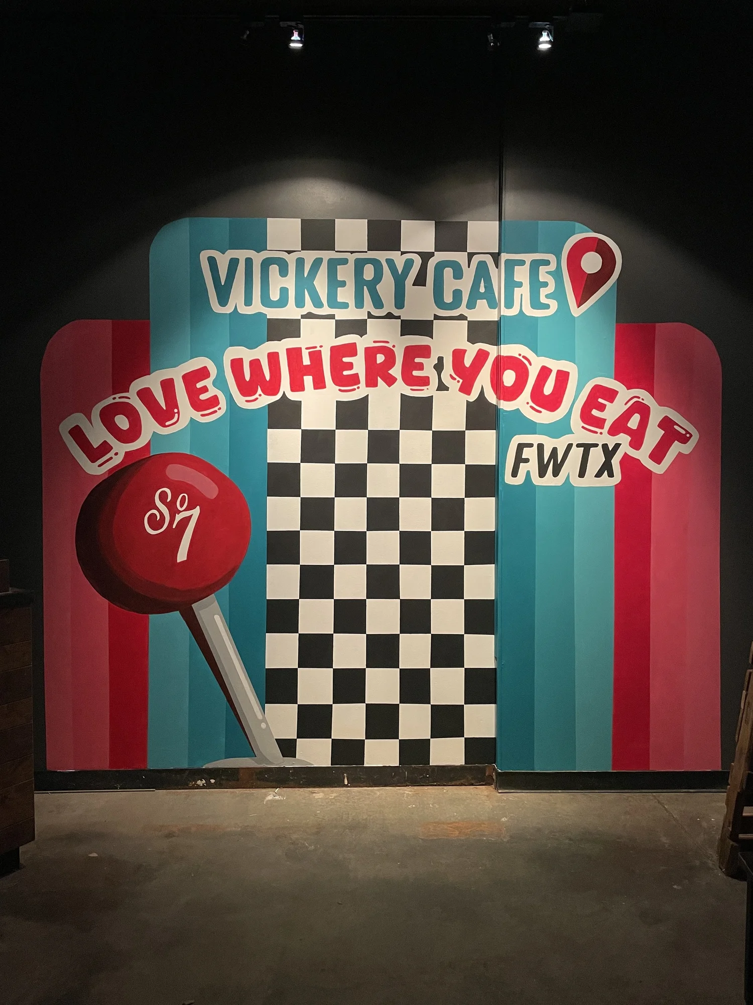 Cafe mural, Dallas