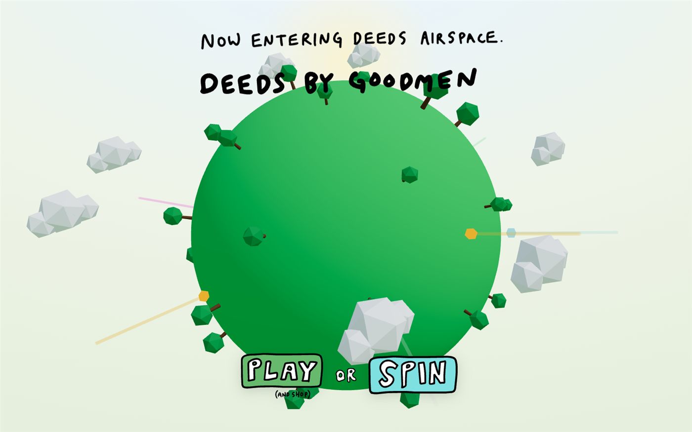 Deeds Planet — live site preview