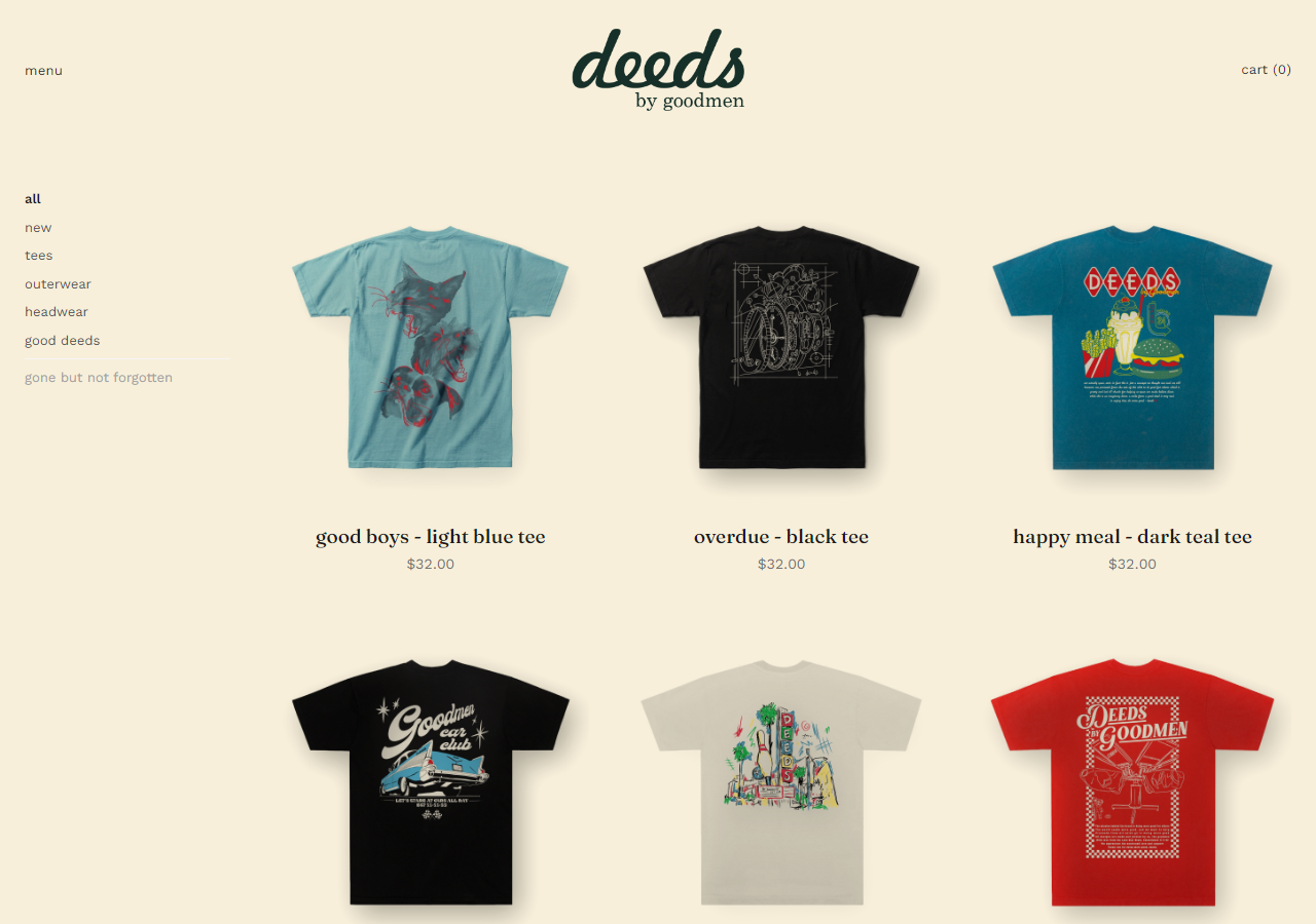 Deeds by Goodmen website